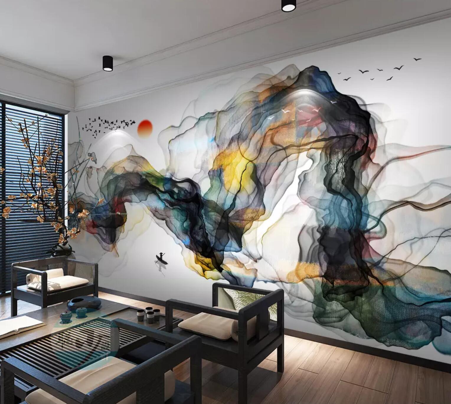 3D Colored Smoke WC393 Wall Murals