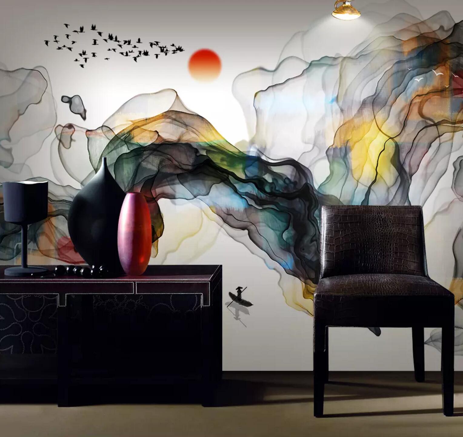 3D Colored Smoke WC393 Wall Murals