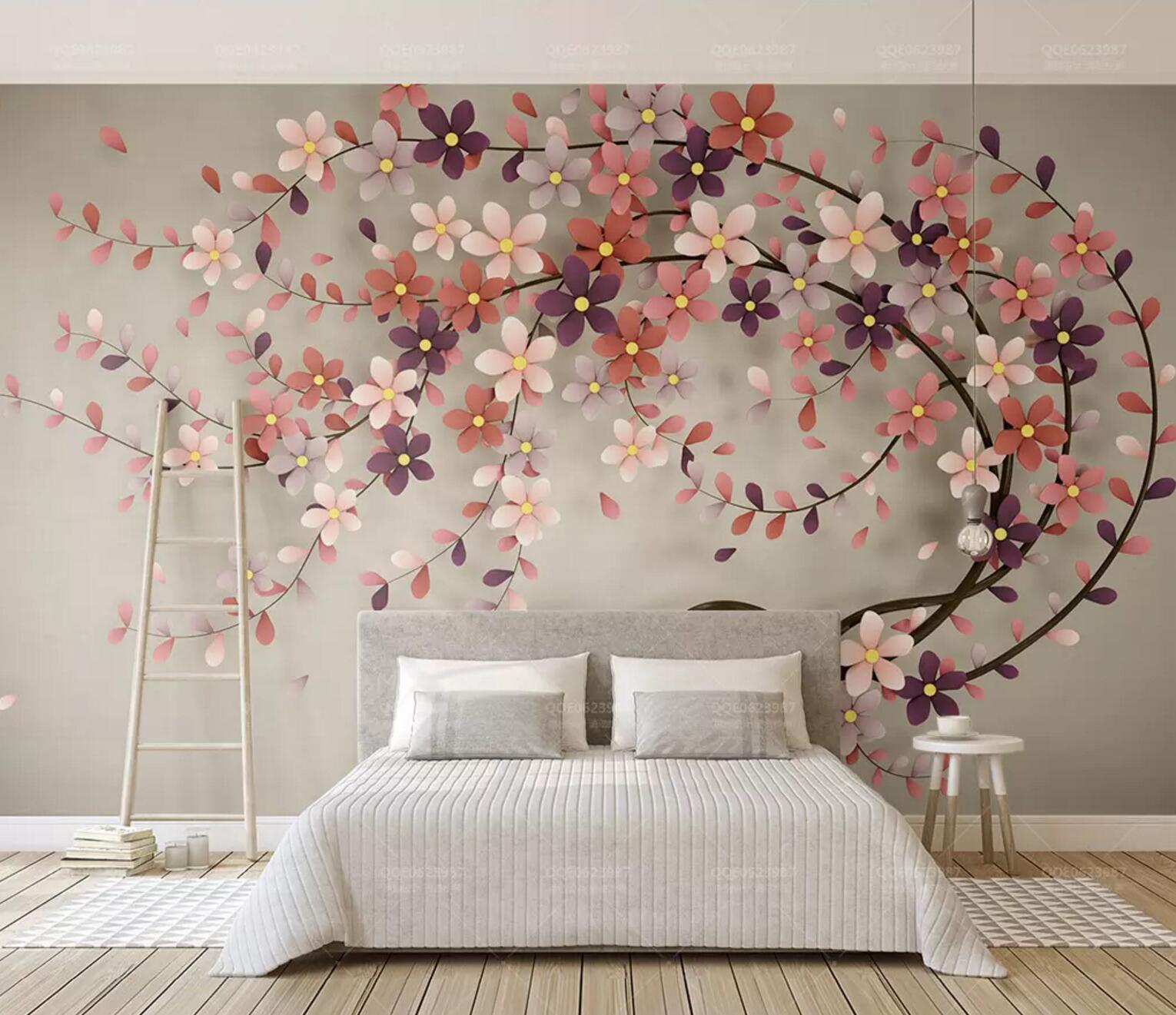 3D Flowering Tree Branch 197 Wallpaper AJ Wallpaper