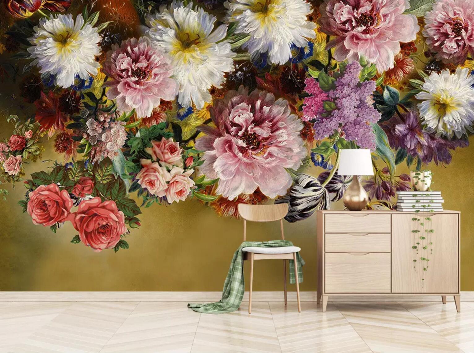 3D Chrysanthemum Flower 249 Wallpaper AJ Wallpaper