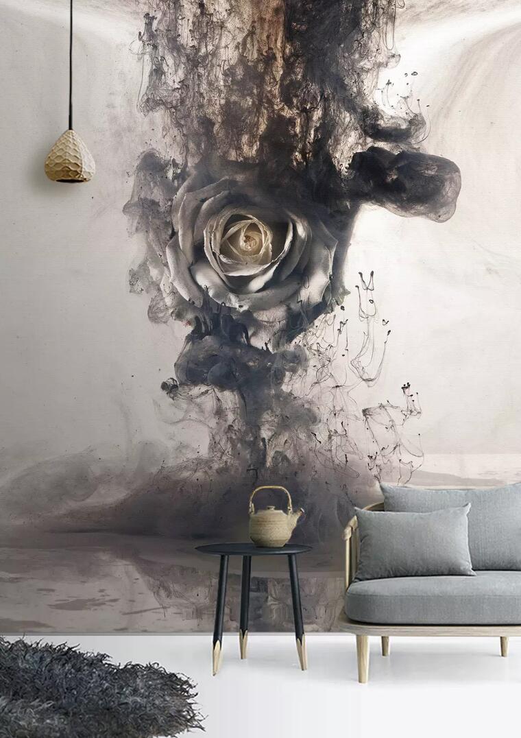 3D Rose Ink WC818 Wall Murals