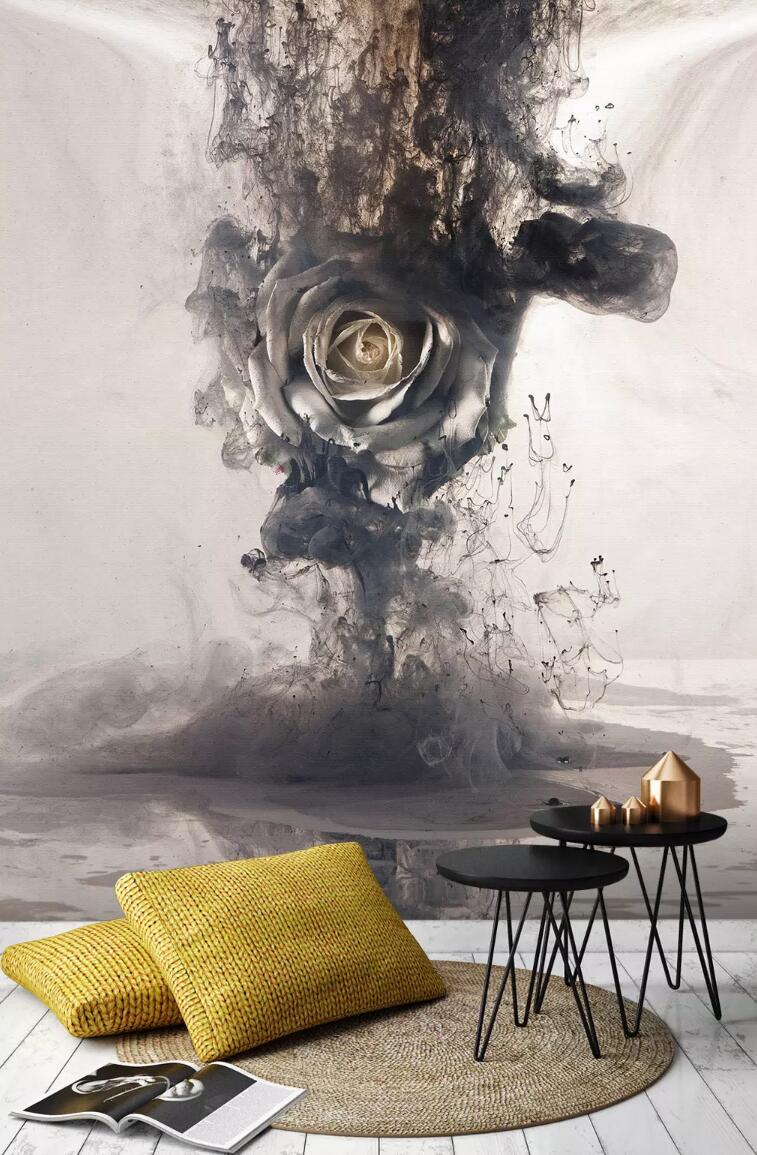 3D Rose Ink WC818 Wall Murals