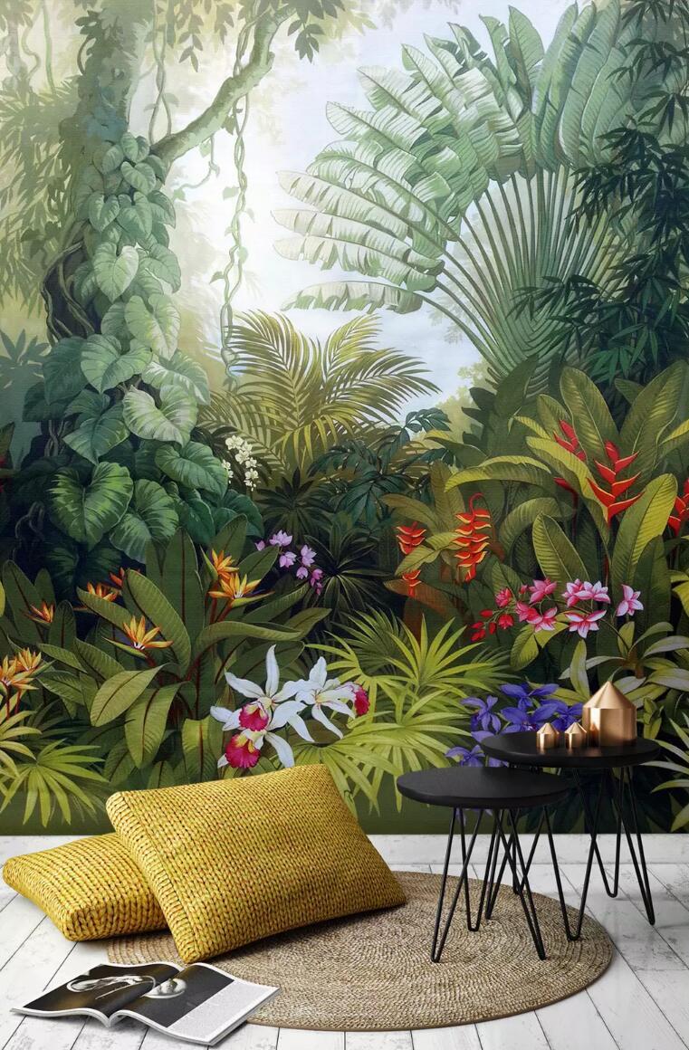 3D Green Forest 483 Wallpaper AJ Wallpaper