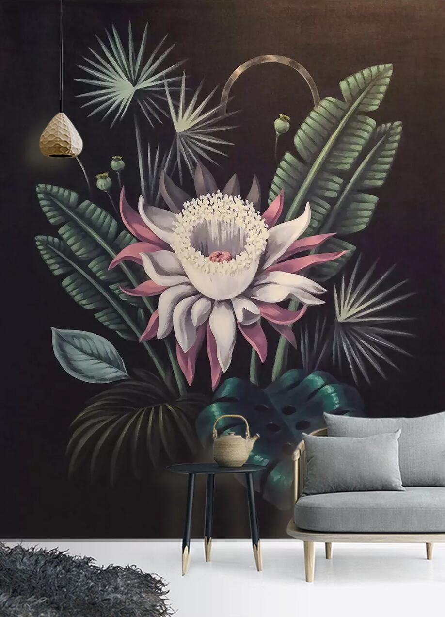 3D Flower Bud Leaves 513 Wallpaper AJ Wallpaper