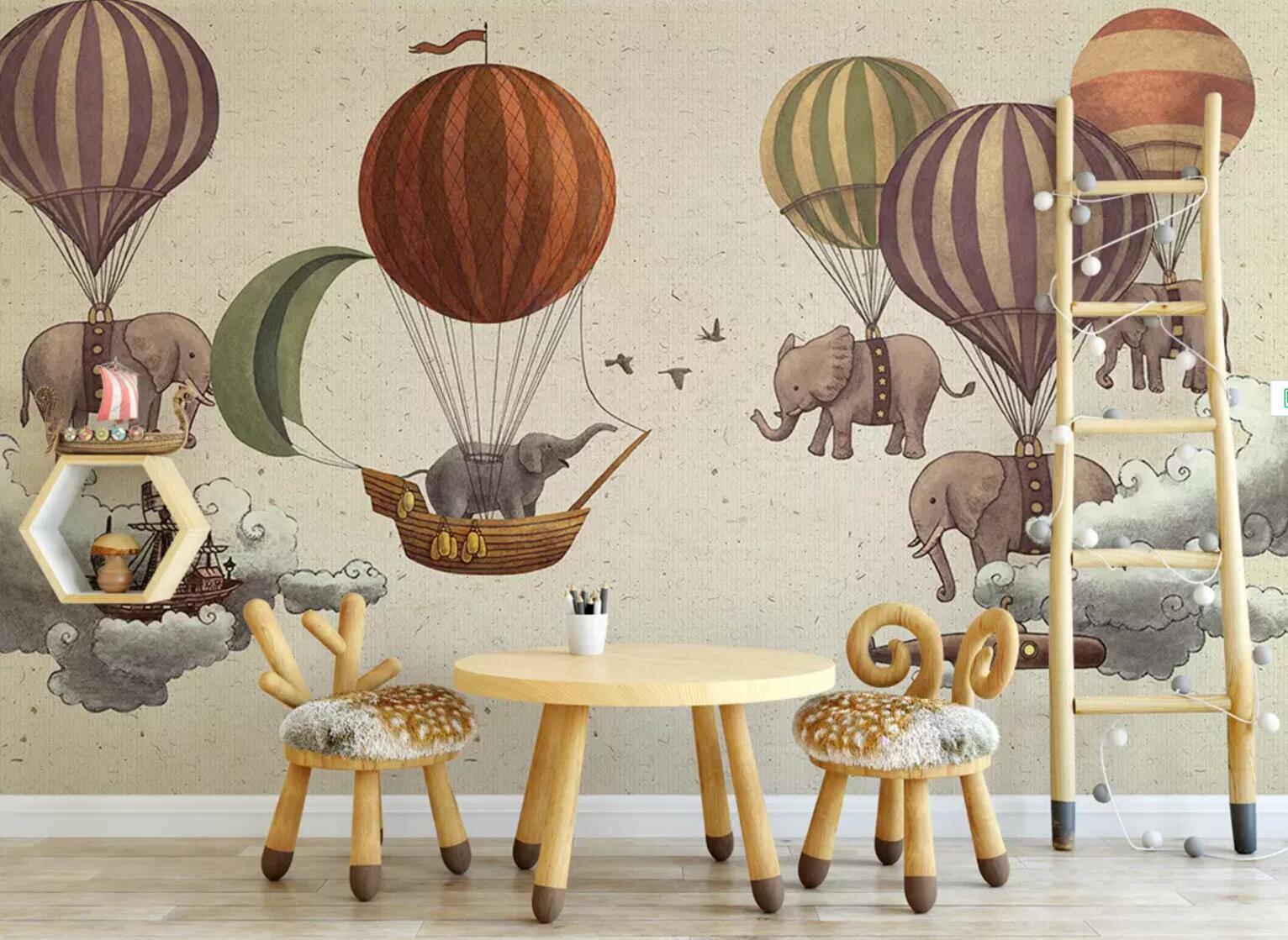 3D Elephant Balloon 168 Wallpaper AJ Wallpaper