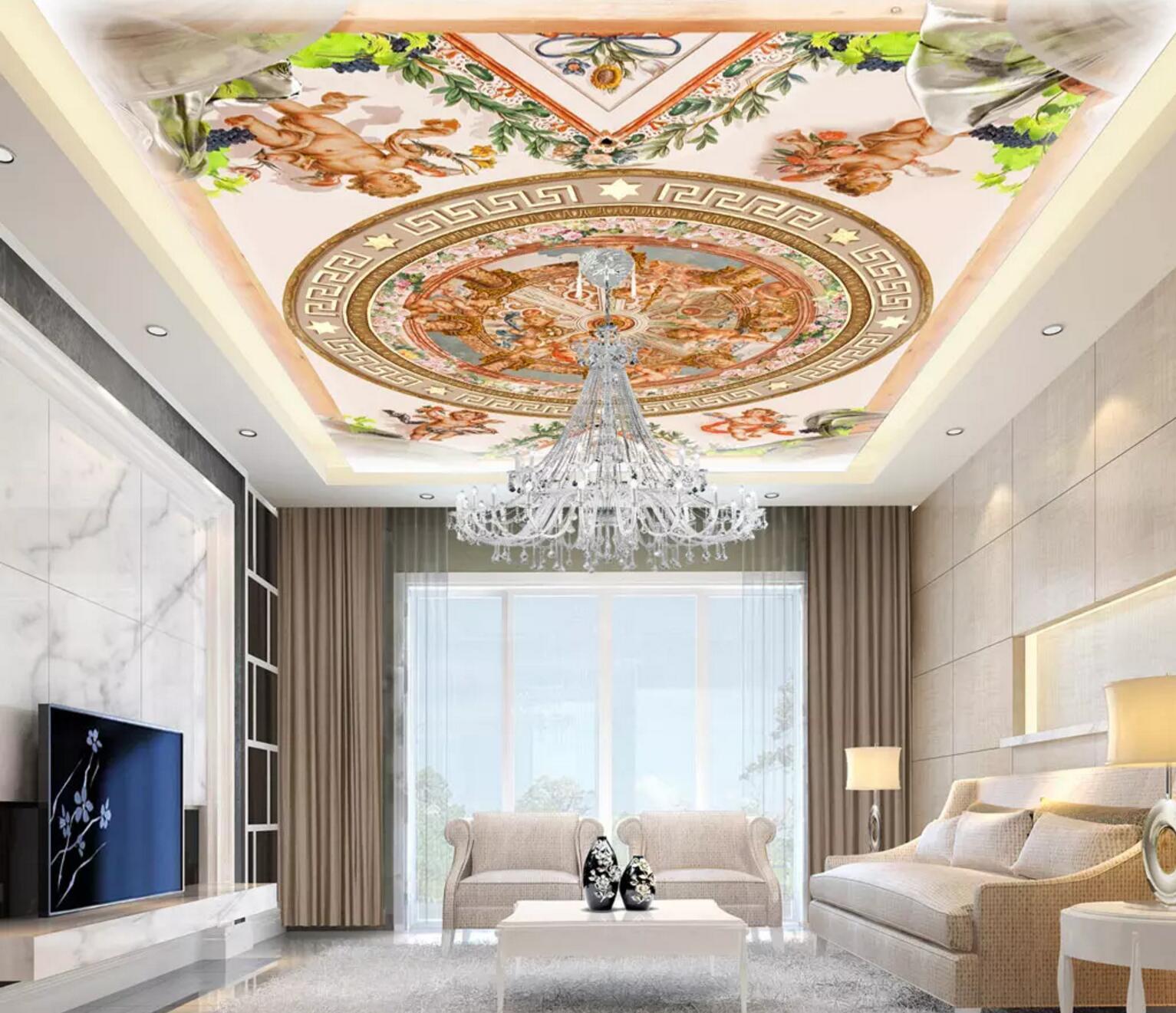 Circle Angel Flower 044 Wallpaper AJ Wallpaper