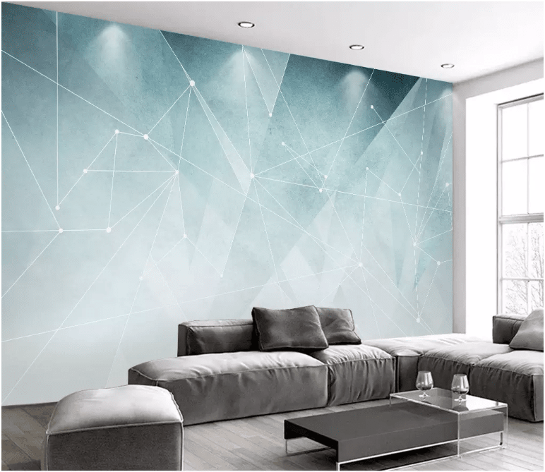 3D Green Geometry 2166 Wall Murals Wallpaper AJ Wallpaper 2