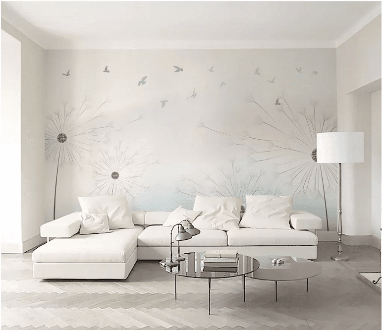 3D Gently Dandelion 2021 Wall Murals Wallpaper AJ Wallpaper 2