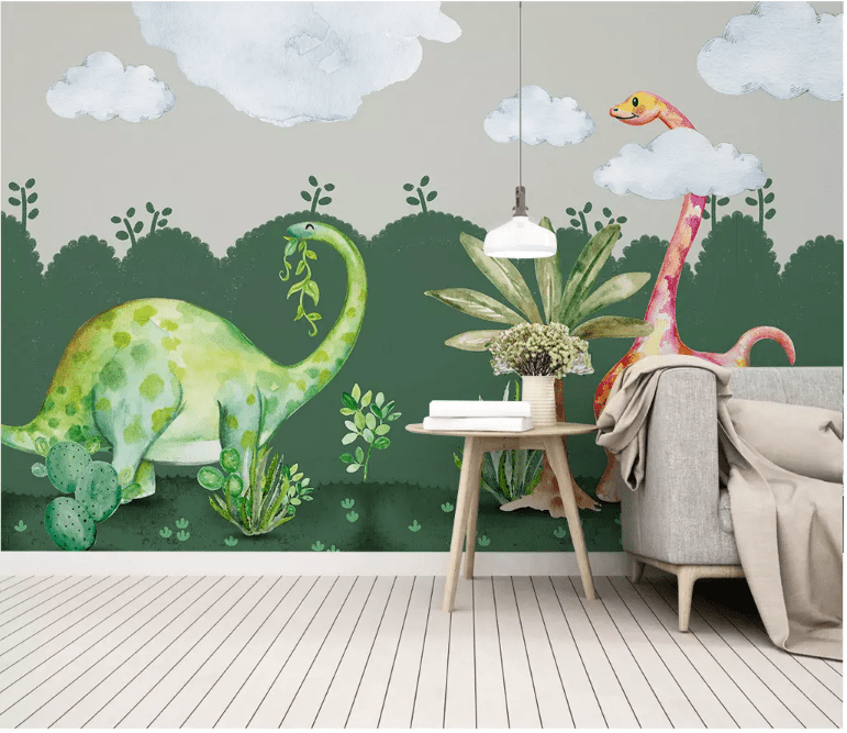 3D Dinosaur Park 2193 Wall Murals Wallpaper AJ Wallpaper 2