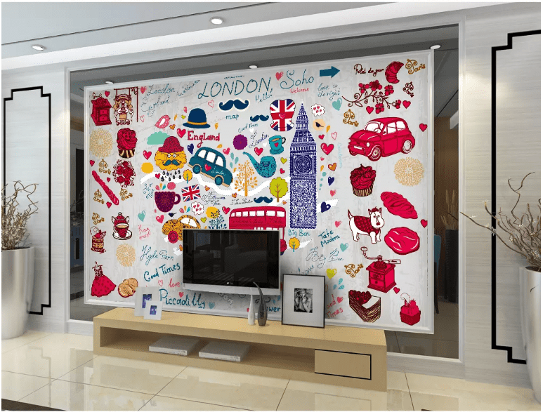 3D Car City 2015 Wall Murals Wallpaper AJ Wallpaper 2