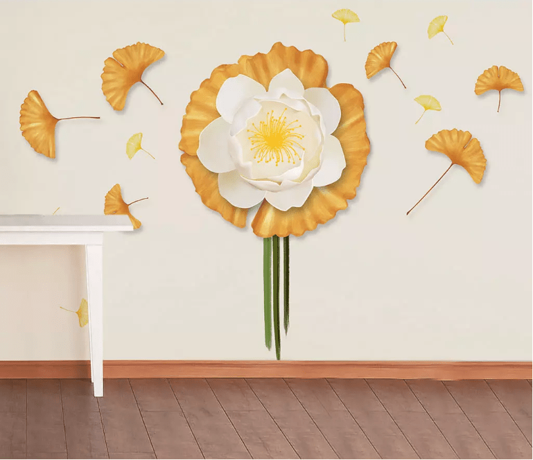 3D White Flowers 2187 Wall Murals Wallpaper AJ Wallpaper 2