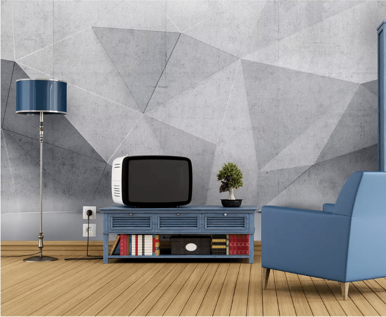 3D Grey Geometry 2142 Wall Murals Wallpaper AJ Wallpaper 2
