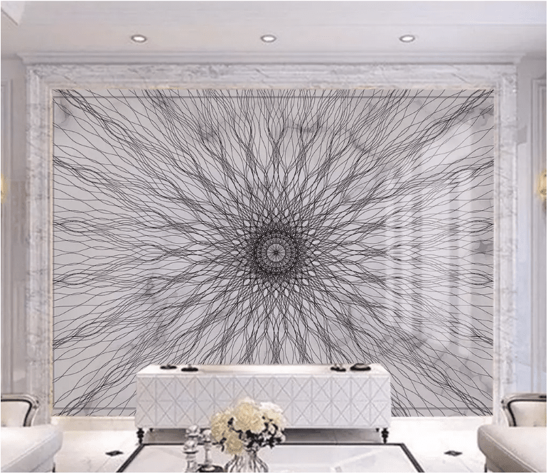 3D Black Pattern 2179 Wall Murals Wallpaper AJ Wallpaper 2