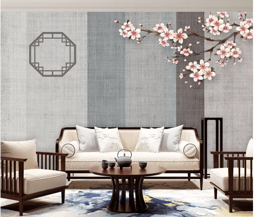 3D Plum Blossom 2163 Wall Murals Wallpaper AJ Wallpaper 2