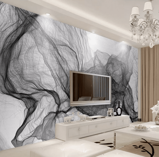 3D Black Smoke 2028 Wall Murals Wallpaper AJ Wallpaper 2