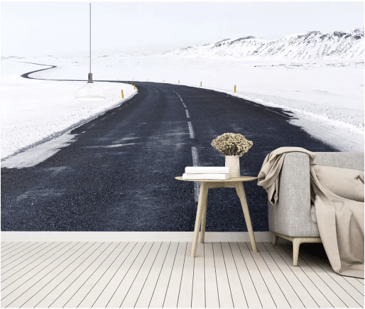 3D Heavy Snow Road 2012 Wall Murals Wallpaper AJ Wallpaper 2