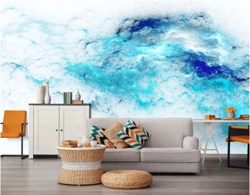3D Blue Pattern 2118 Wall Murals Wallpaper AJ Wallpaper 2