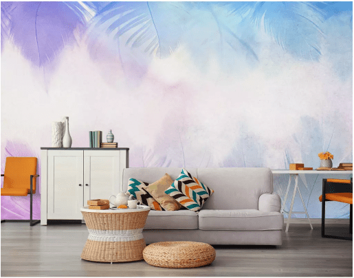 3D Purple Clouds 2130 Wall Murals Wallpaper AJ Wallpaper 2