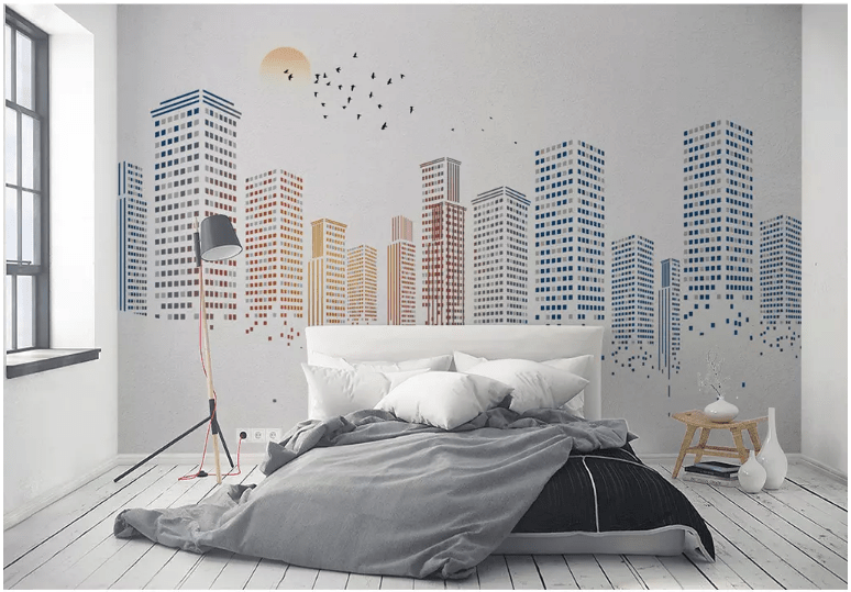 3D Color Building 2082 Wall Murals Wallpaper AJ Wallpaper 2