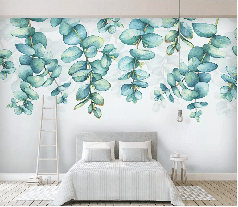 3D Green Leaf 2153 Wall Murals Wallpaper AJ Wallpaper 2