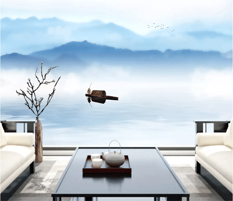 3D Landscape River 2195 Wall Murals Wallpaper AJ Wallpaper 2