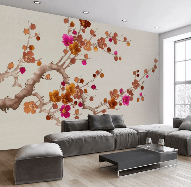 3D Red Plum 2031 Wall Murals Wallpaper AJ Wallpaper 2