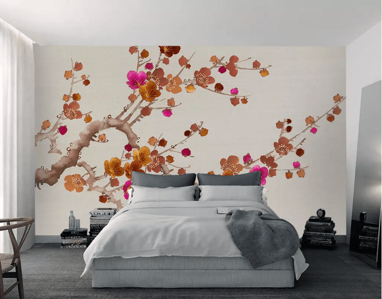3D Red Plum 2031 Wall Murals Wallpaper AJ Wallpaper 2