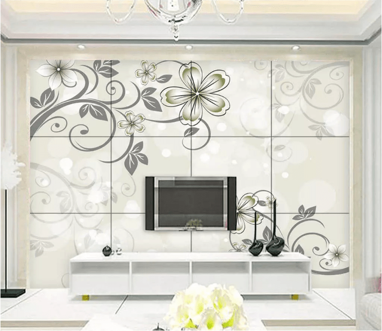 3D Flowers And Leaves 2083 Wall Murals Wallpaper AJ Wallpaper 2