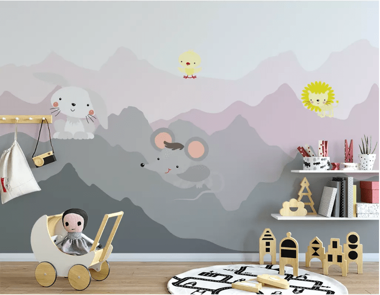 3D Animal Valley 2081 Wall Murals Wallpaper AJ Wallpaper 2