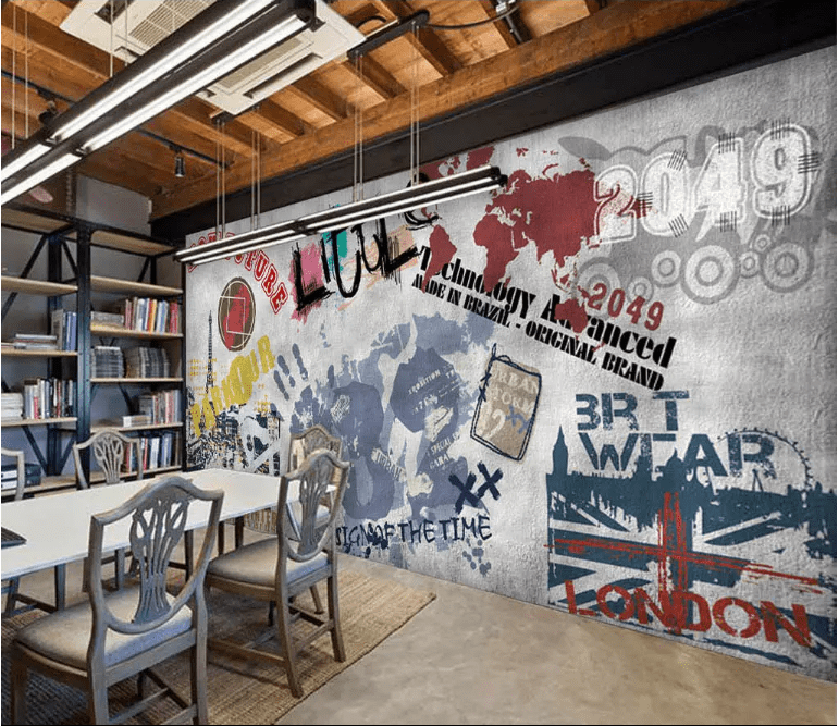 3D Color Graffiti 2022 Wall Murals Wallpaper AJ Wallpaper 2