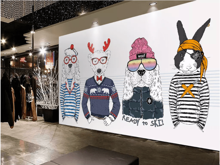 3D Red Glasses 2033 Wall Murals Wallpaper AJ Wallpaper 2