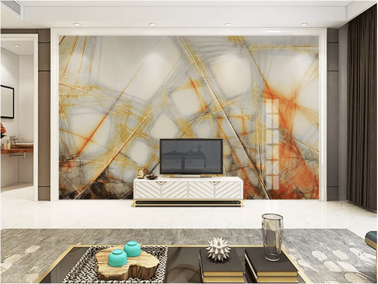 3D Yellow Graffiti 2075 Wall Murals Wallpaper AJ Wallpaper 2