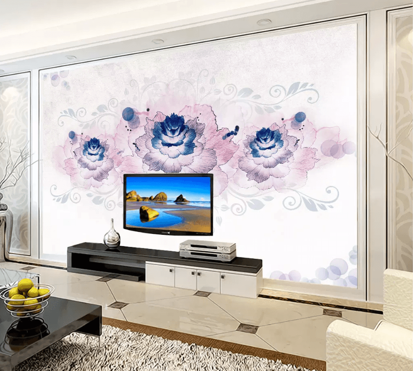 3D Blooming Flowers 1584 Wallpaper AJ Wallpaper 2