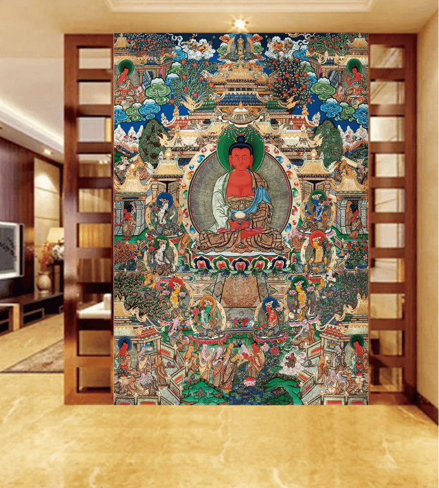 3D Tibetan Painting 1667 Wallpaper AJ Wallpaper