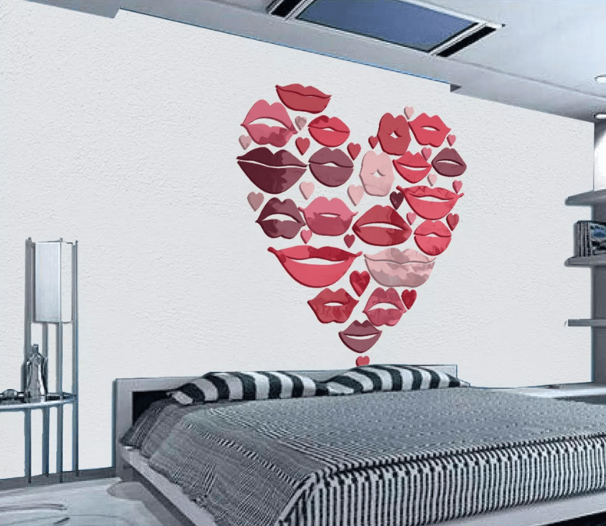 3D Love Red Lips 1578 Wallpaper AJ Wallpaper 2