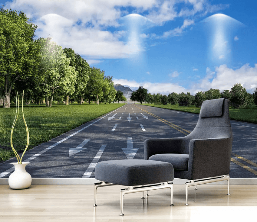 3D Highway Garden 1554 Wallpaper AJ Wallpaper 2