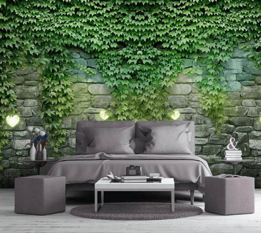 3D Full Wall Parthenocissus 1539 Wallpaper AJ Wallpaper 2