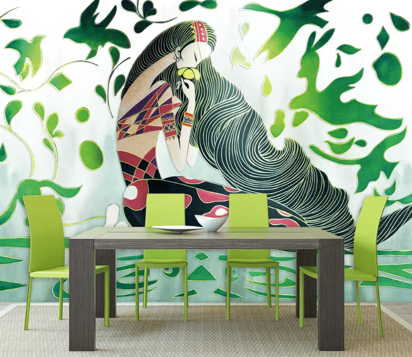 3D Long Hair Beauty 1526 Wallpaper AJ Wallpaper 2