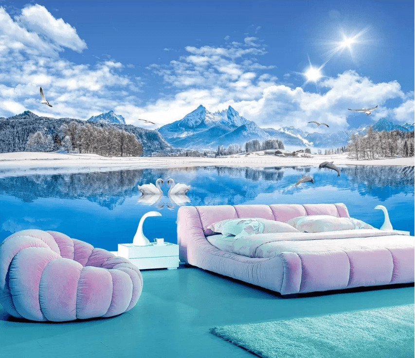 3D Sky Lake Water 1513 Wallpaper AJ Wallpaper 2