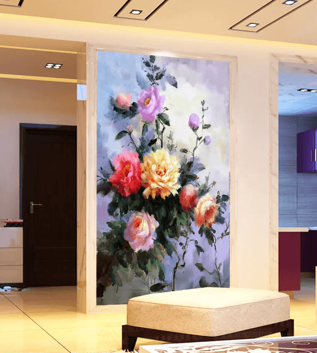 3D Fighting Roses 1654 Wallpaper AJ Wallpaper