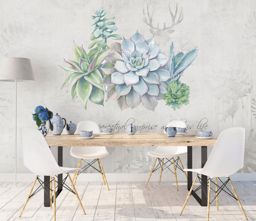 3D Succulents Growing 1492 Wallpaper AJ Wallpaper 2