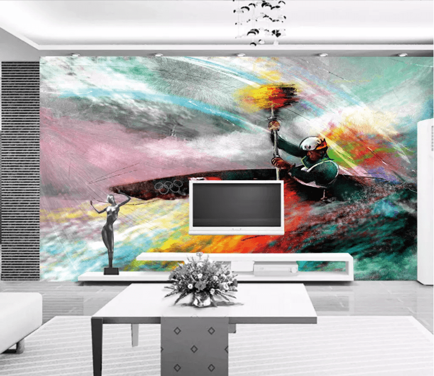 3D Oil Painting Athlete 1478 Wallpaper AJ Wallpaper 2