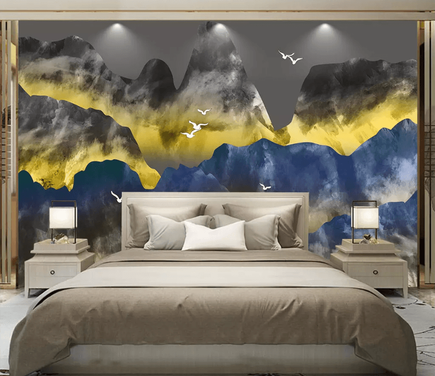 3D Paper Cutting Mountain 1468 Wallpaper AJ Wallpaper 2