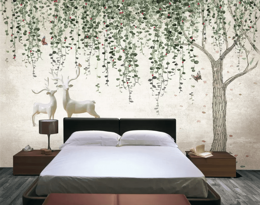 3D Statue White Deer 1463 Wallpaper AJ Wallpaper 2