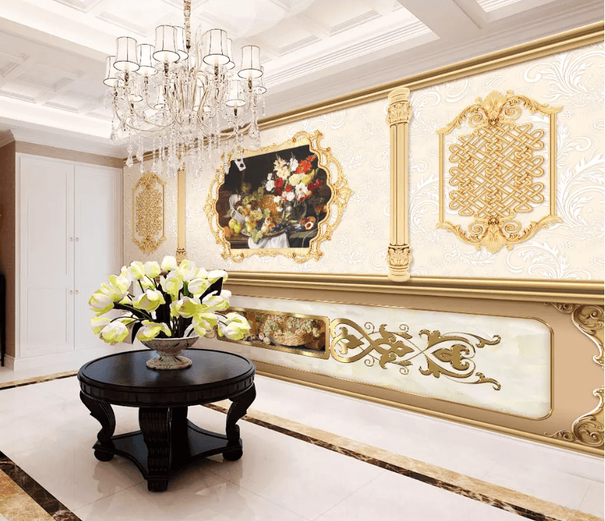 3D Luxury Photo Frame 1453 Wallpaper AJ Wallpaper 2