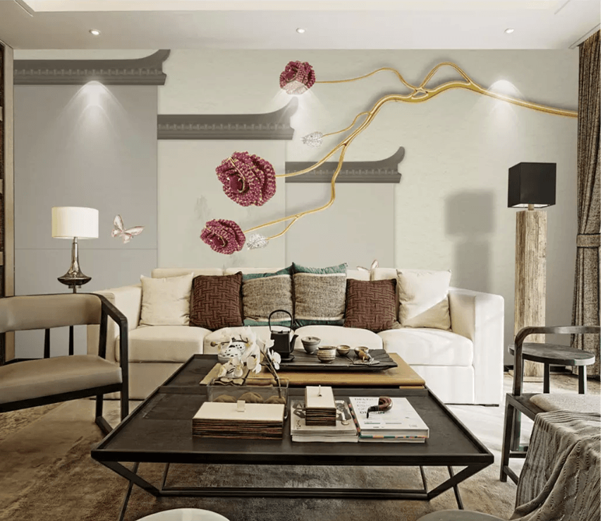3D Vintage Wall Butterfly 1440 Wallpaper AJ Wallpaper 2