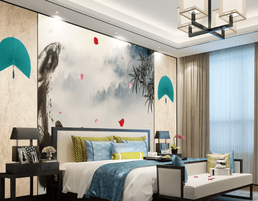 3D Fan Petals Falling 1439 Wallpaper AJ Wallpaper 2