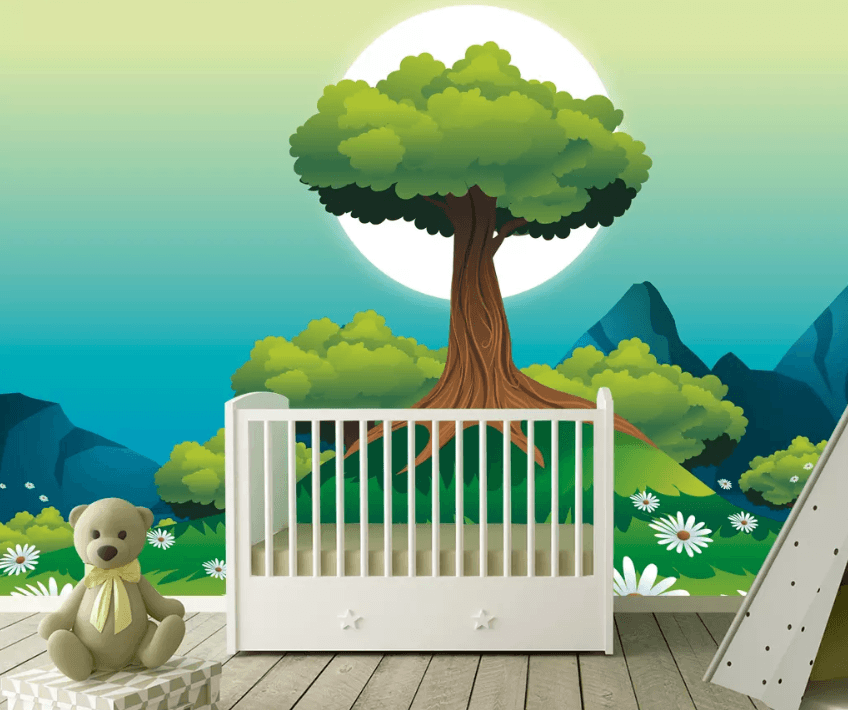 3D Big Moon Tree 1391 Wallpaper AJ Wallpaper 2