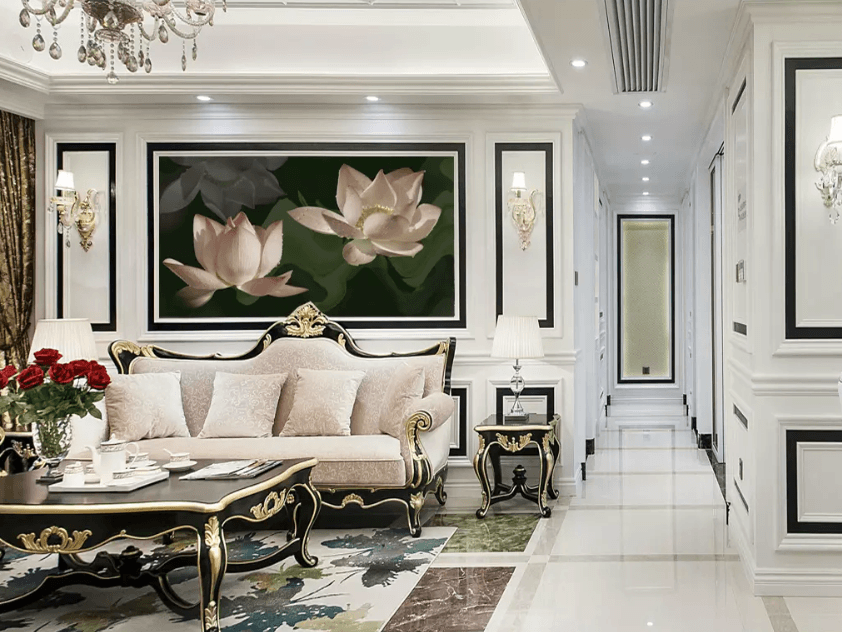 3D Blooming Lotus 1379 Wallpaper AJ Wallpaper 2