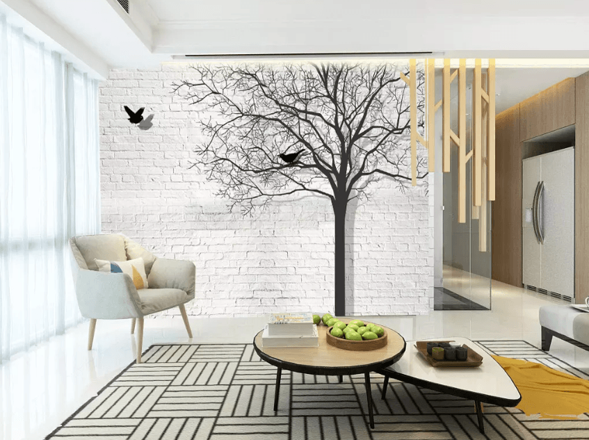 3D Dead Tree Bird Flying 1345 Wallpaper AJ Wallpaper 2